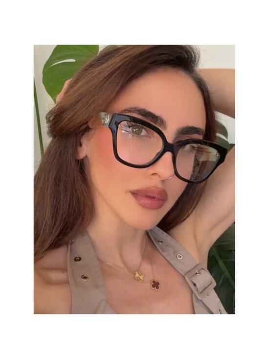 NEW Gucci GG1424O Black Blue Cat Eye Eyeglasses Frames main image 5